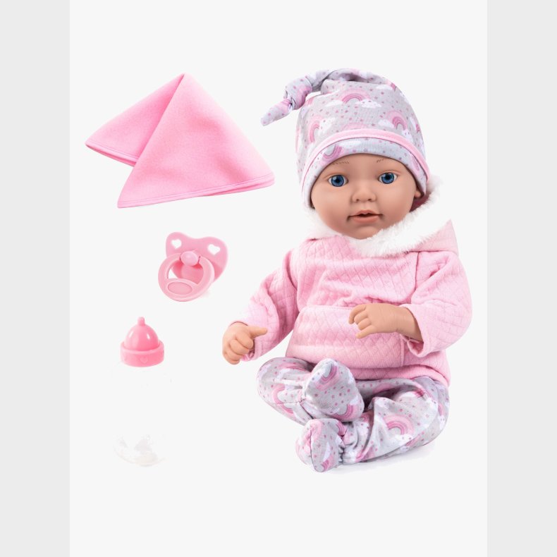 Bayer Design Reborn Baby Dukke med Tilbeh�r Regnbue 38 cm