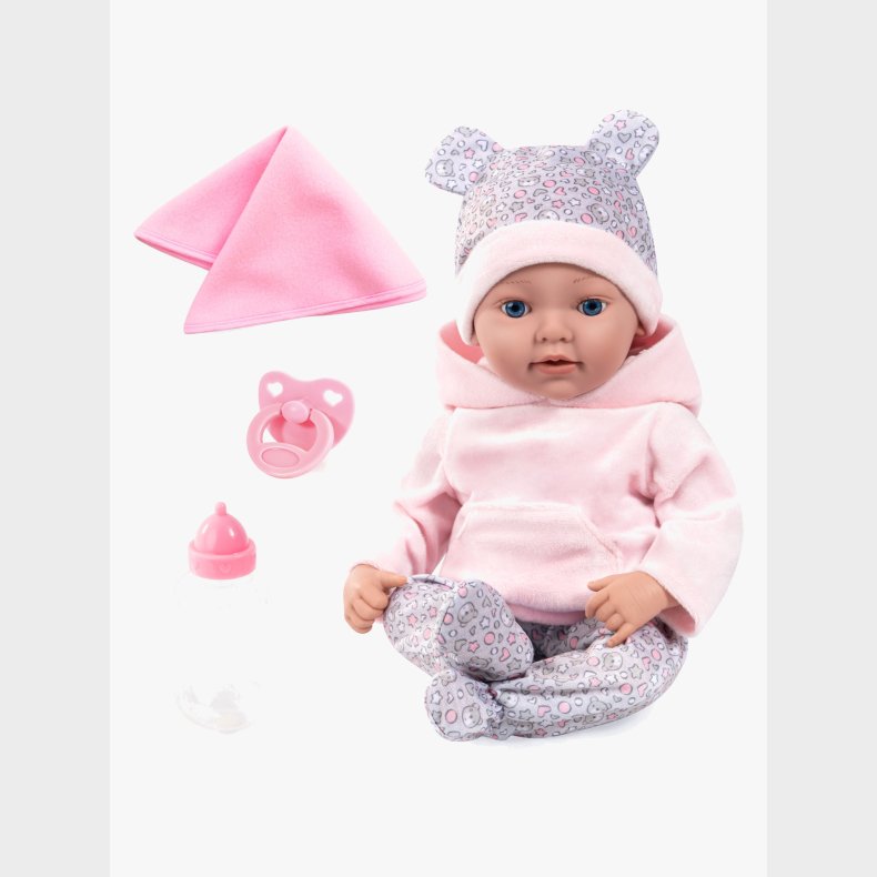 Bayer Design Reborn Baby Dukke med Tilbeh�r Bamse 38 cm