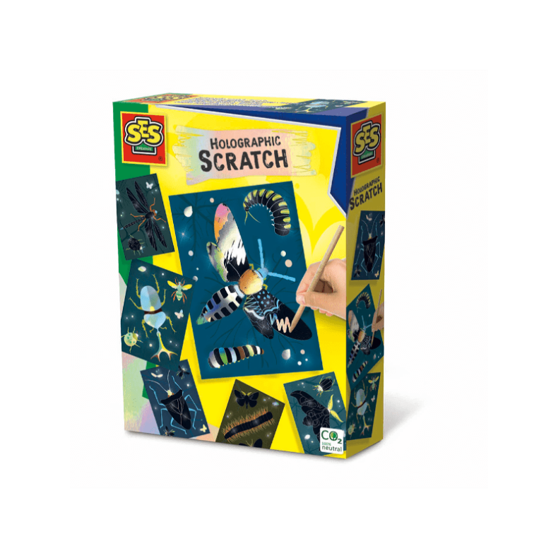 SES Creative Skrabeark - Holografiske - Kreativitets- og tegnelegetj - Legekammeraten.dk