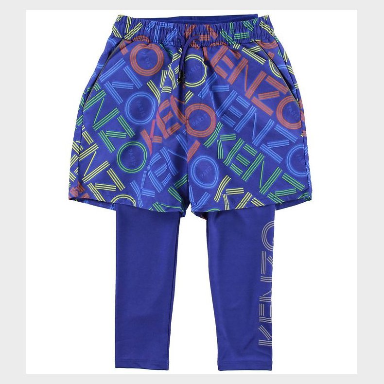 Kenzo Leggings/Shorts - Exclusive Edition - Vivid Blue m. Logo