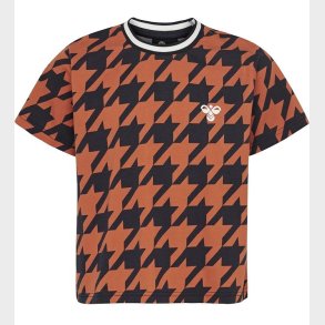 Hummel T-shirt - HMLChick - Navy/Orange m. Tern