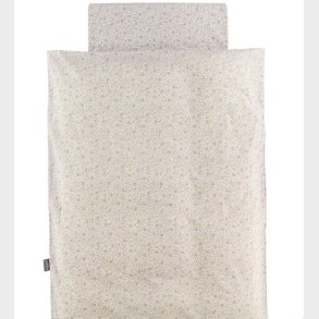 Nrgaard Madsens Sengetj - Voksen - Creme m. Blomster