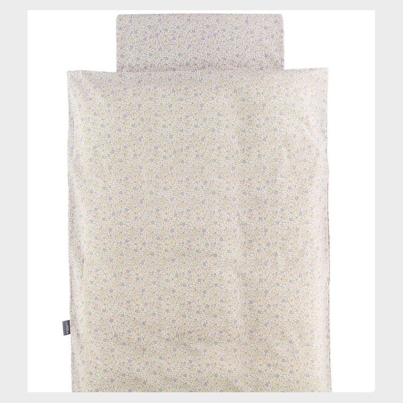 Nrgaard Madsens Sengetj - Voksen - Creme m. Blomster