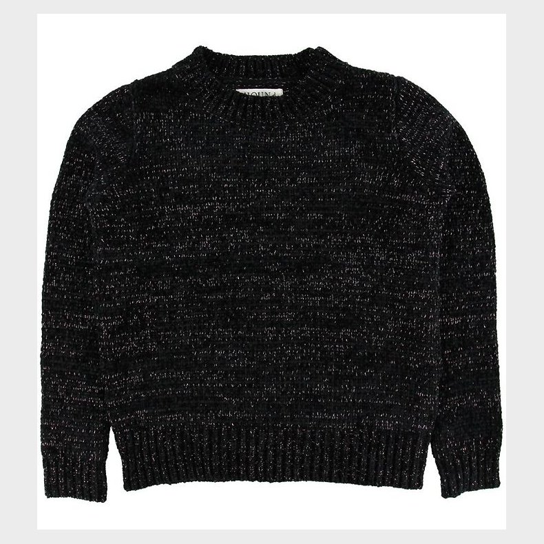 Hound Bluse - Velour-Strik - Black