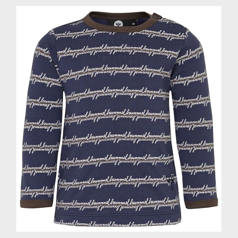 Hummel Bluse - HMLKerem - Navy/Brun
