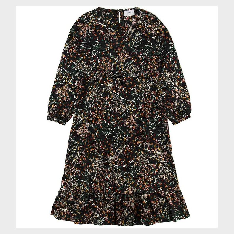 Grunt Kjole - Julle - Black Flower