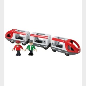 BRIO Passagertog - 5 dele - R�d/Hvid 33505