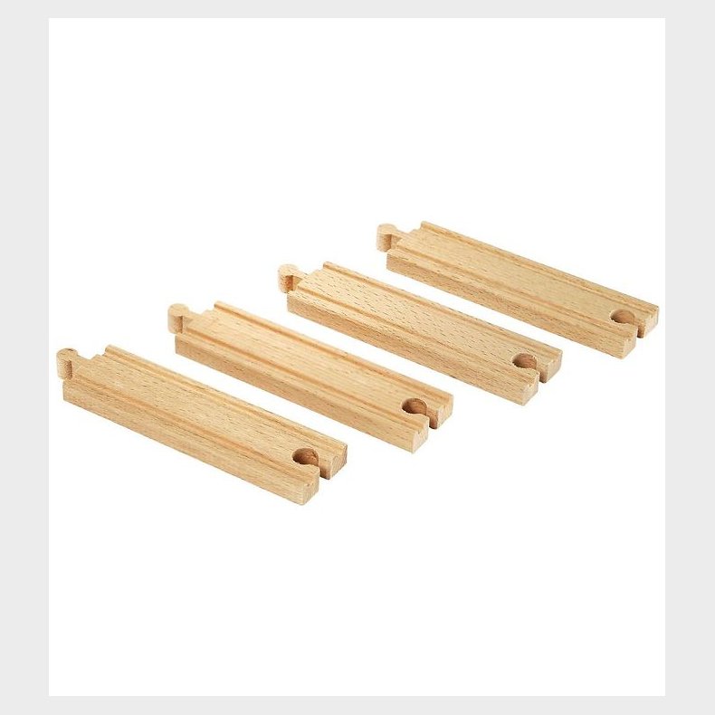 BRIO Lige Skinner - 4 dele - Medium - Tr� 33335