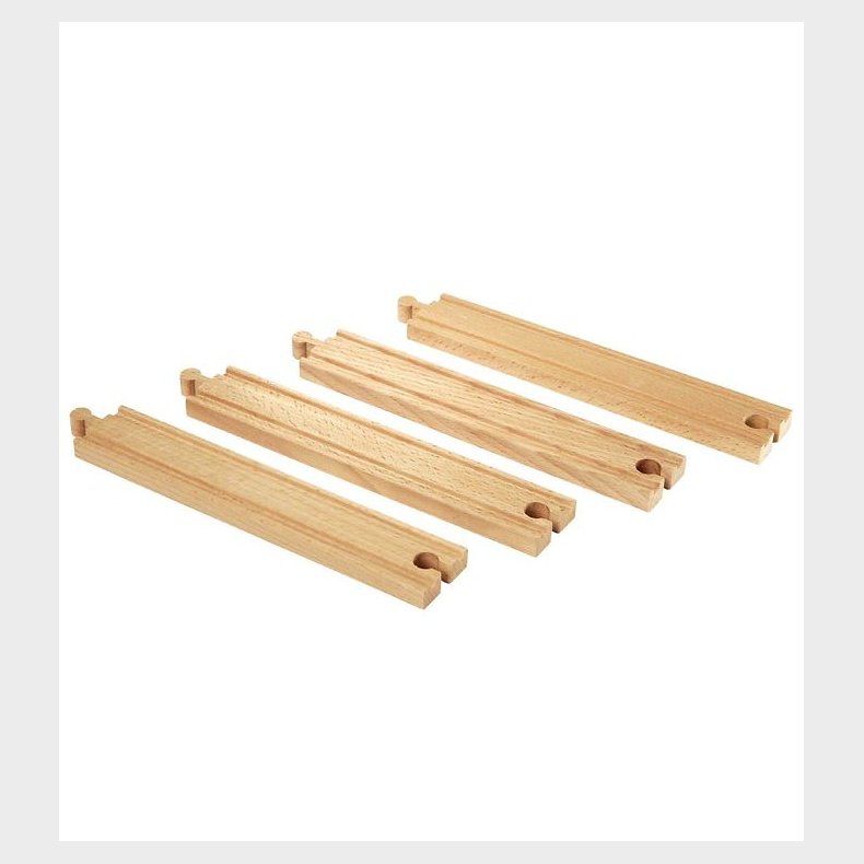 BRIO World Lige Skinner - 4 dele - Lang - Tr� 33341