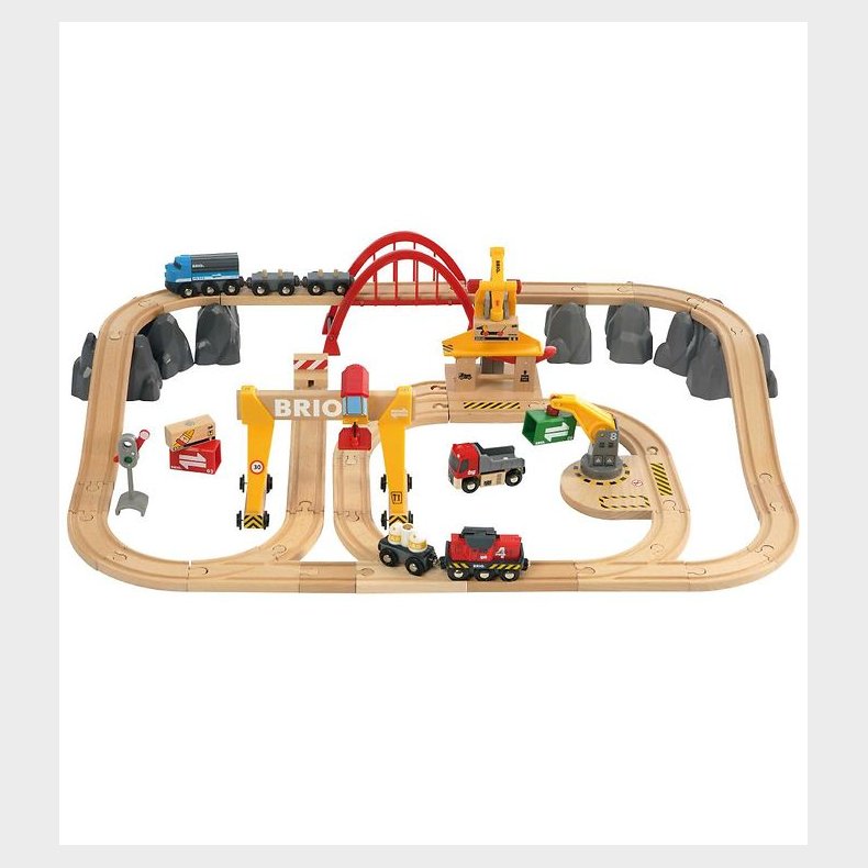 BRIO Togbanes�t - 54 dele - Multifarvet 33097