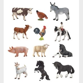Papo Mini Bondeg�rdsdyr - 2-6 cm - 12 dele