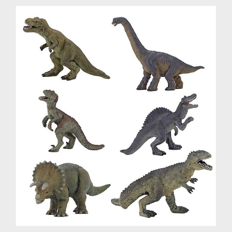 Papo Dinosaurus s�t 2 - 4-9 cm - 6 dele
