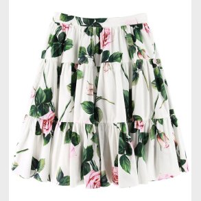 Dolce & Gabbana Nederdel - Creme m. Roser