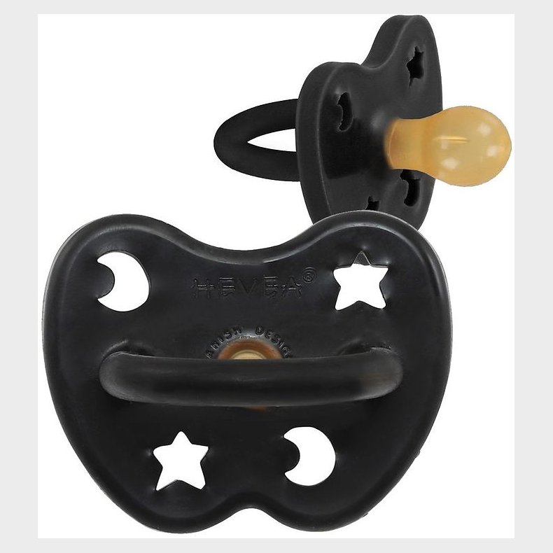 Hevea Sut - 3-36 mdr - Naturgummi - Black m. Stjerne/Mne