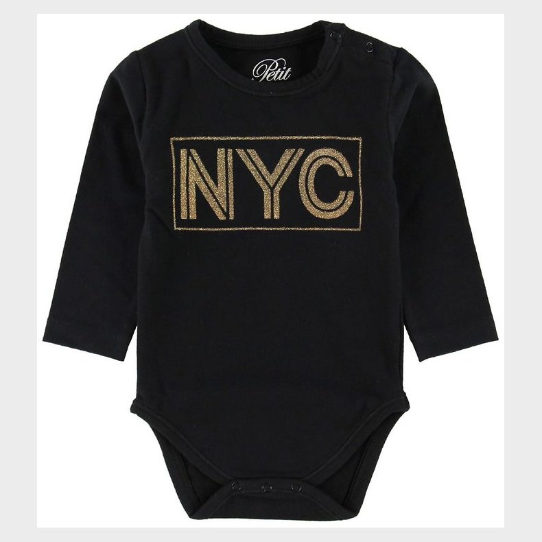 Petit by Sofie Schnoor Body l/ - NYC - Sort m. Glimmer