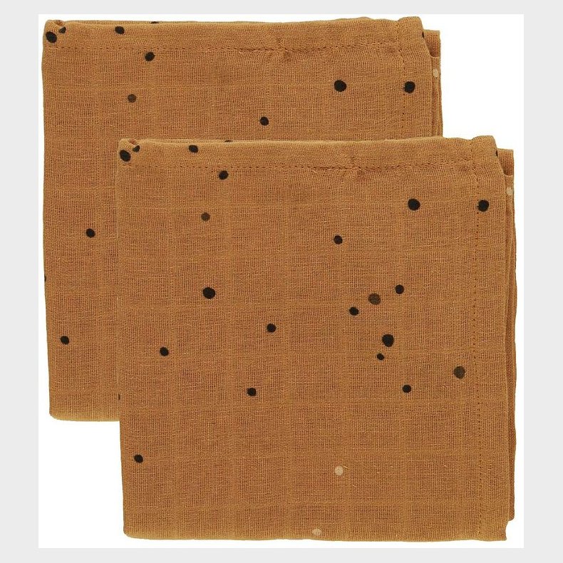 Done By Deer Stofble - 70x70 - 2-pak - Mustard Dreamy Dots