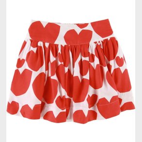 Stella McCartney Kids Nederdel - Hvid/R�d m. Hjerter