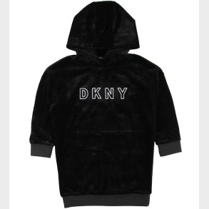 DKNY Velourkjole - Sort