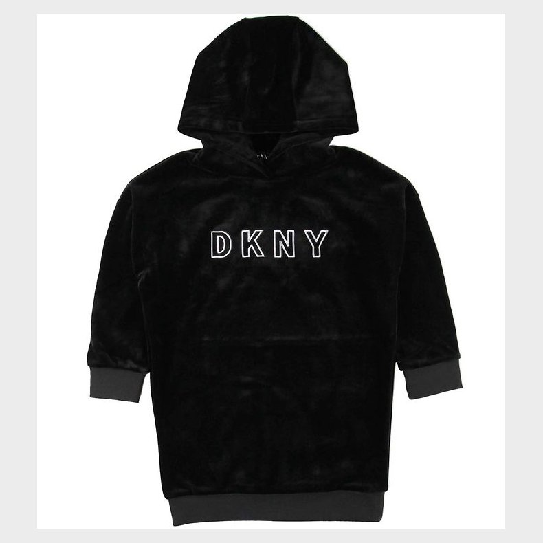 DKNY Velourkjole - Sort