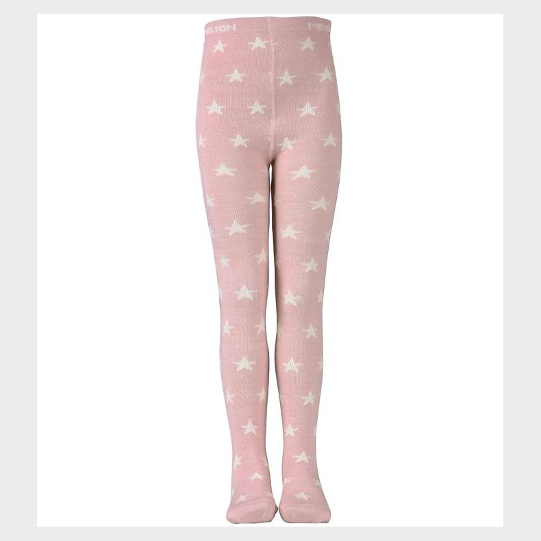 Melton Strmpebukser - Uld/Bomuld - Rosa