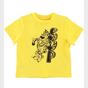 Stella McCartney Kids T-shirt - Gul m. Leopard