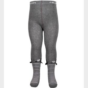 Melton Strmpebukser - Gr/Hvid