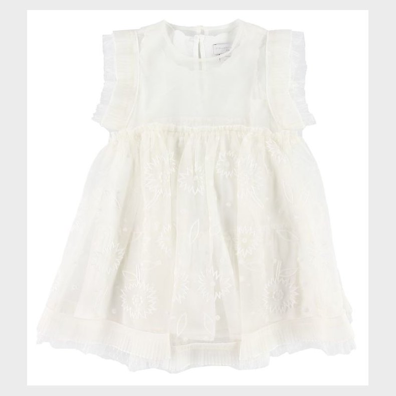 Stella McCartney Kids Kjole - Hvid m. Blomster