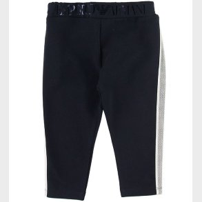 Emporio Armani Leggings - Navy/Hvid