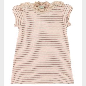 En Fant Kjole - Pink Champange m. Striber