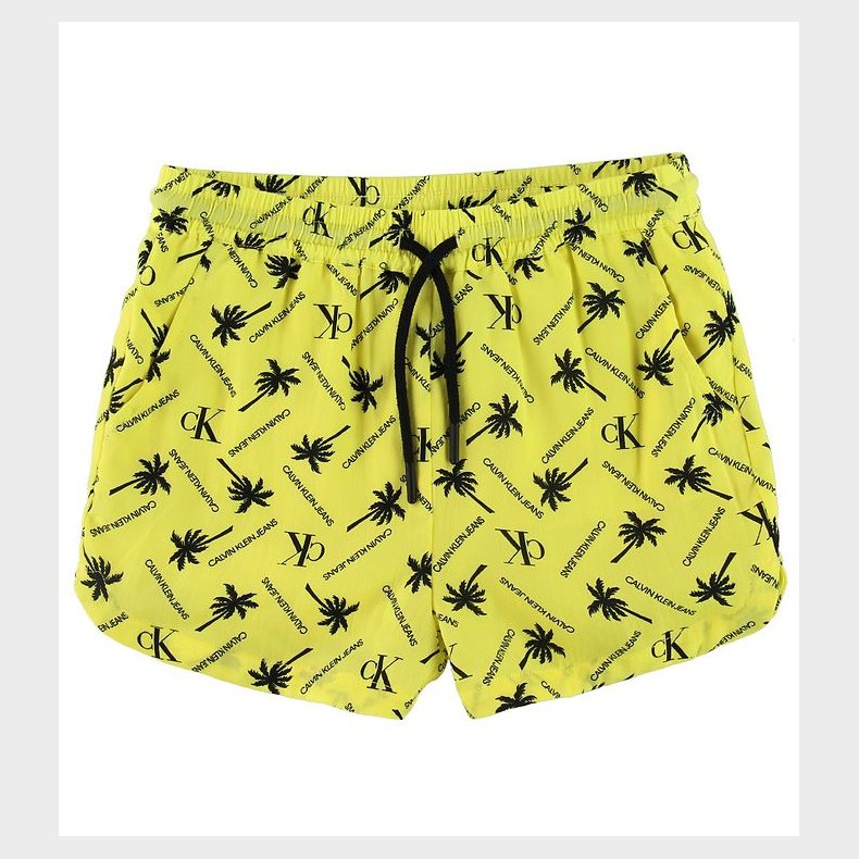Calvin Klein Shorts - Palm - Gul m. Palmer