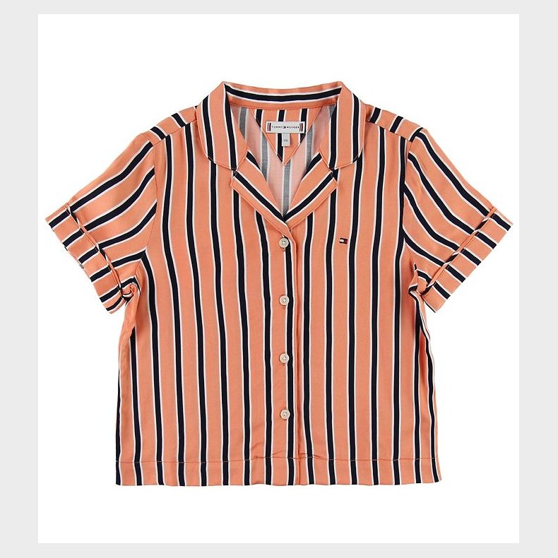 Tommy Hilfiger Skjorte - Resort Stripe - Orange