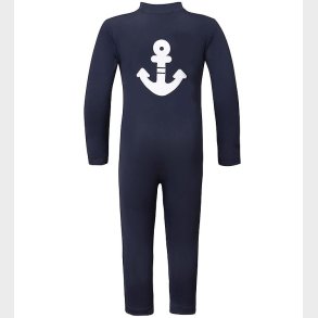 Petit Crabe Badeheldragt - Lou - UV50+ - Navy m. Anker