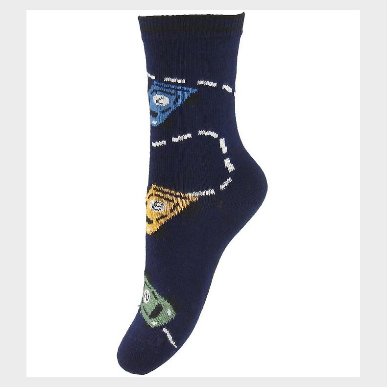 Melton Strmper - Navy m. Biler