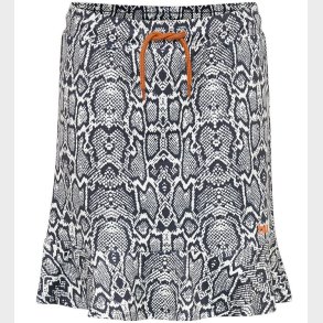 Hummel Teens Nederdel - HMLSnake - Navy/Hvid Slange