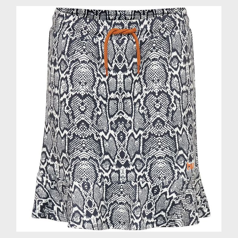 Hummel Teens Nederdel - HMLSnake - Navy/Hvid Slange