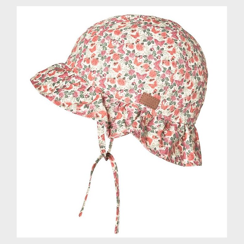 Melton Sommerhat - UV30 - Creme m. Roser