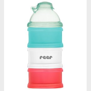 Reer Mlkepulver/Madbeholder - 4 stk - Bl/Rd