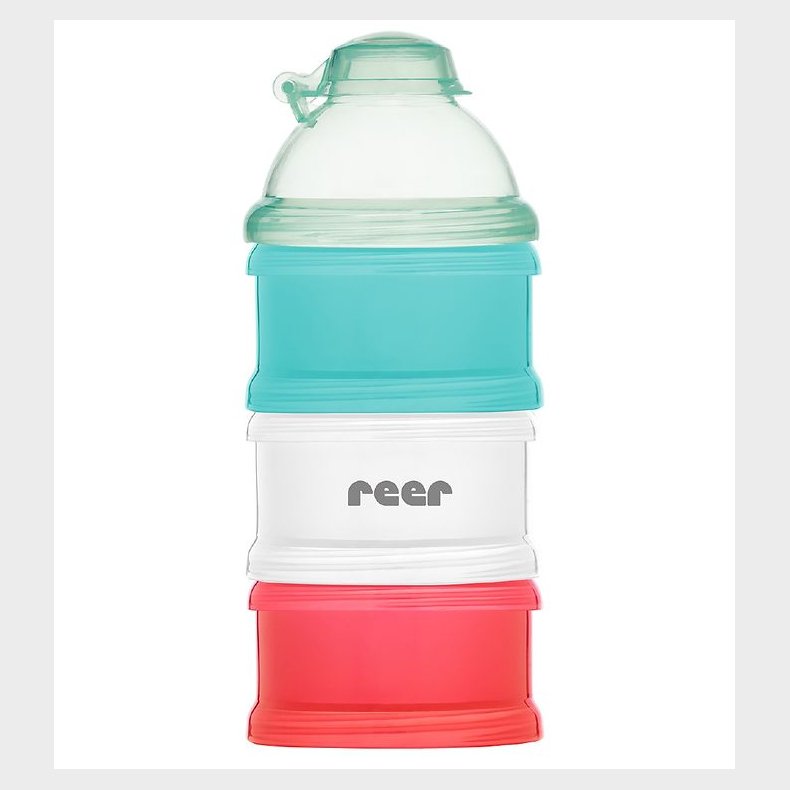 Reer Mlkepulver/Madbeholder - 4 stk - Bl/Rd