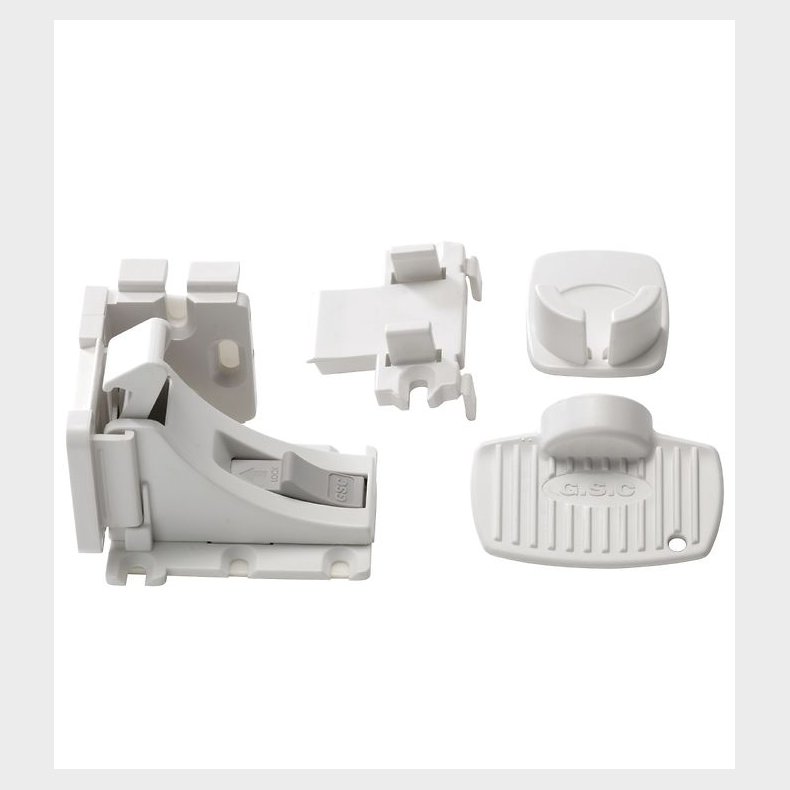 BabyDan B�rnesikring - Magnetl�s - Hvid