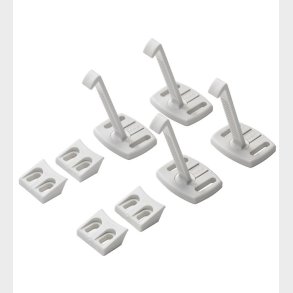 BabyDan B�rnesikring - Skuffe-/Skabsl�s - 4 stk. - Hvid