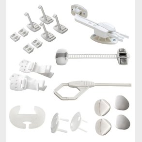 BabyDan Brnesikring - Supreme - 16 dele - Hvid