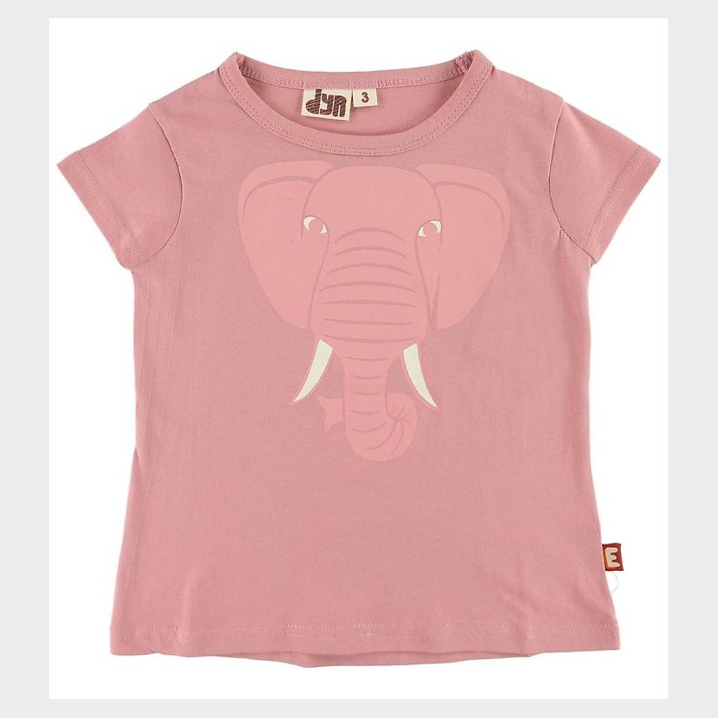 DYR T-shirt - DYRWildlife - Rose Glow m. Elefant