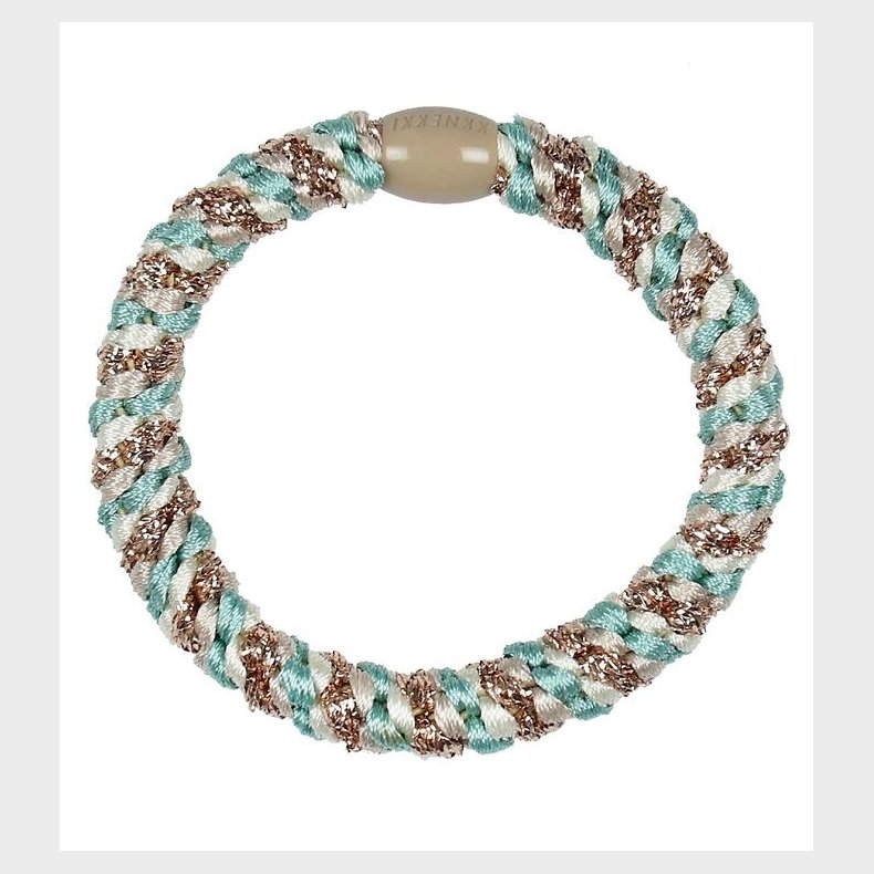 Kknekki H�relastik - Turkis/Beige Glimmer