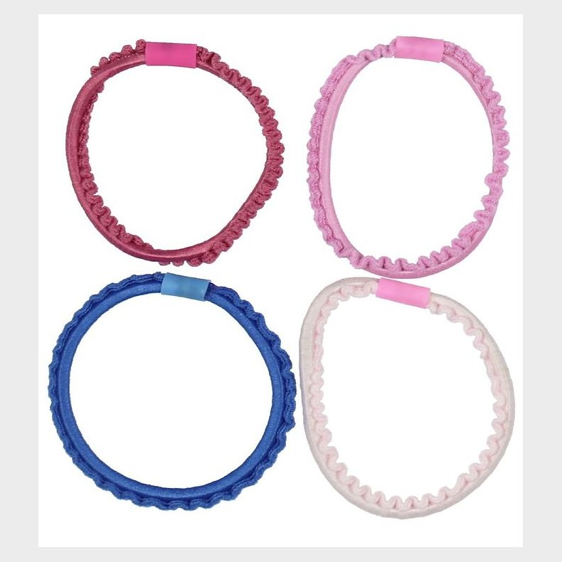 Kknekki Hrelastikker - 4-pak - Bl/Rosa/Pink