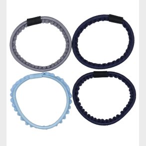 Kknekki Hrelastikker - 4-pak - Bl/Lysegr