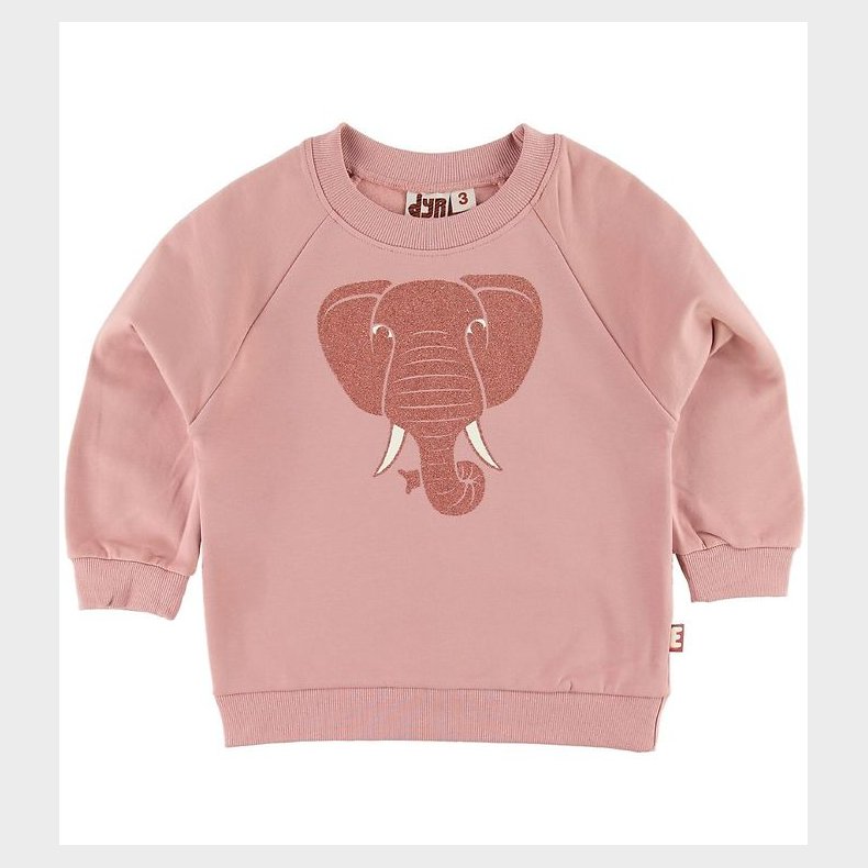 DYR-Cph Sweatshirt - DYRBellow - Rose Glow m. Elefant/Glimmer