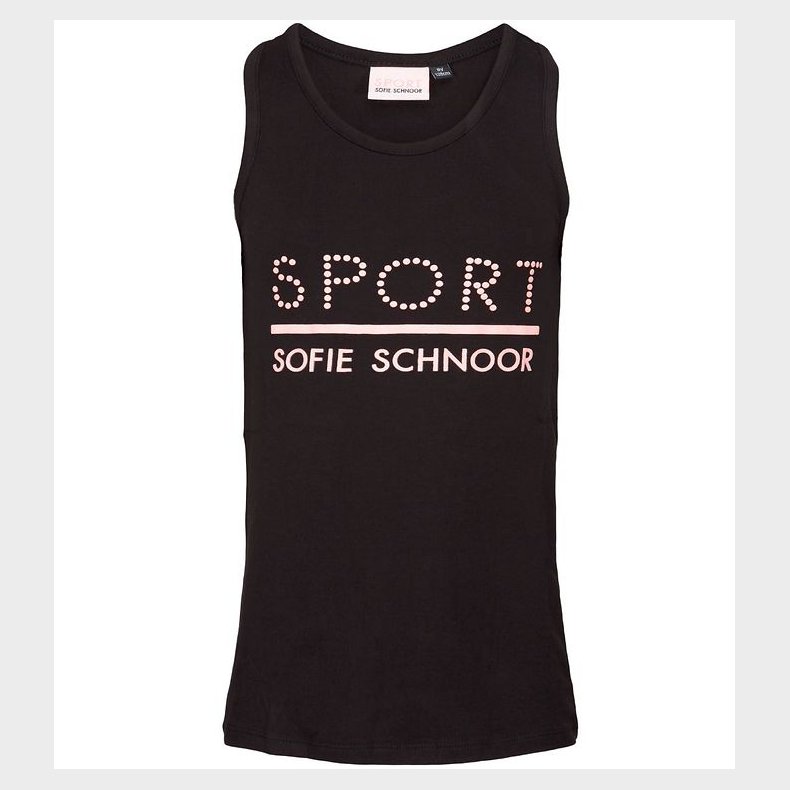 Sport by Sofie Schnoor Top - Pi - Sort/Rosa m. Logo