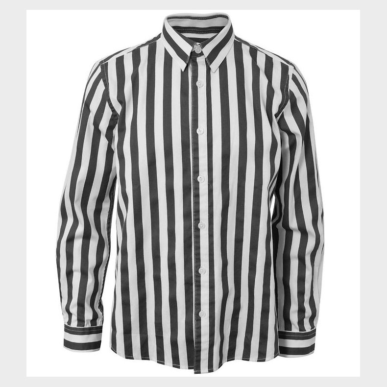 Hound Skjorte - Hvid/Sortstribet