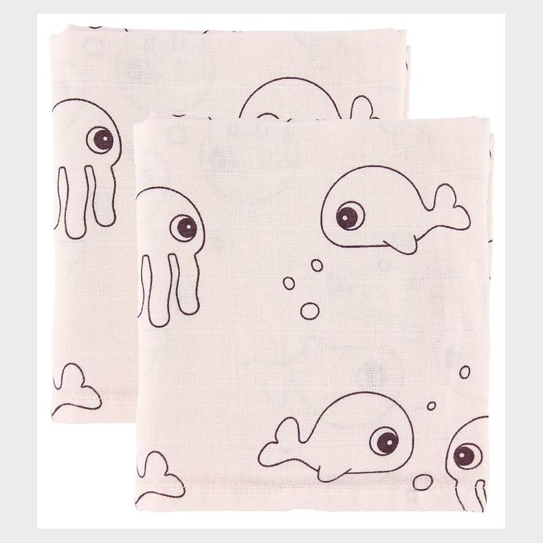 Done By Deer Babysvb - 120x120 - 2 stk - Sea Friends - Pudder