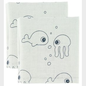 Done By Deer Babysvb - 120x120 - 2 stk - Sea Friends - Bl